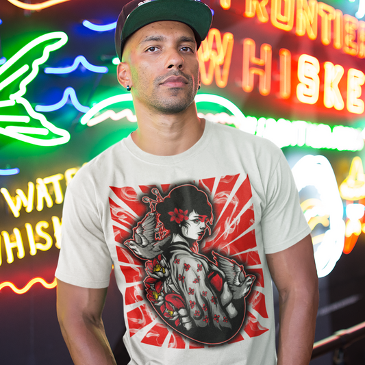Geisha & Doves - Men's Tee - SINISTER KINGS