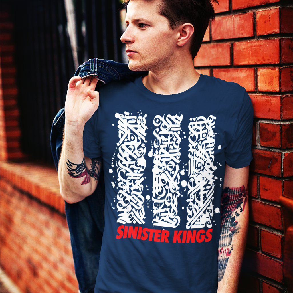 Calligraphy Kings - Men's Tee - SINISTER KINGS
