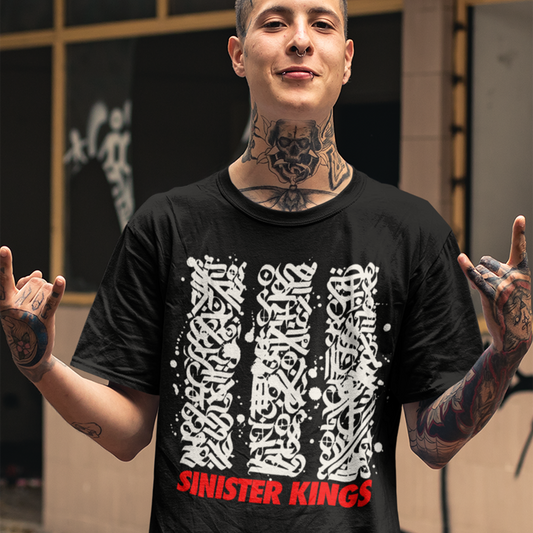 Calligraphy Kings - Men's Tee - SINISTER KINGS