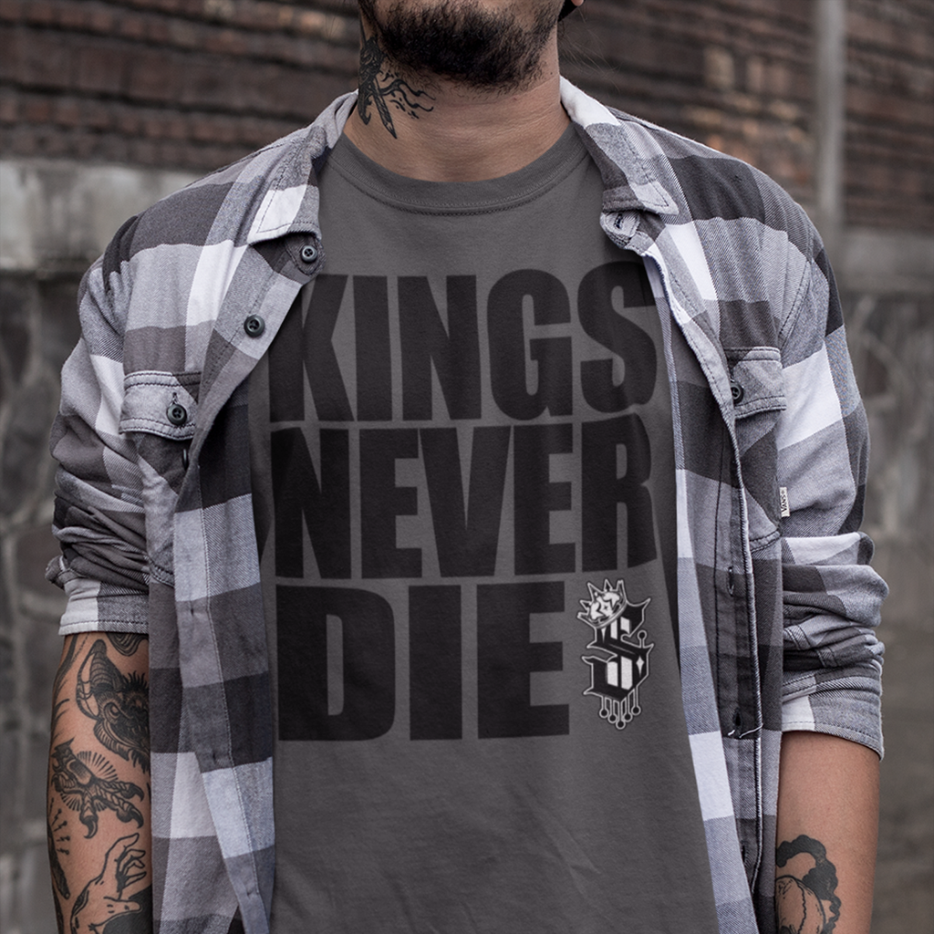 Kings Never Die - Men's Tee - SINISTER KINGS