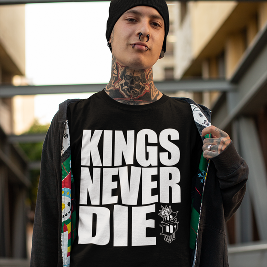 Kings Never Die - Men's Tee - SINISTER KINGS