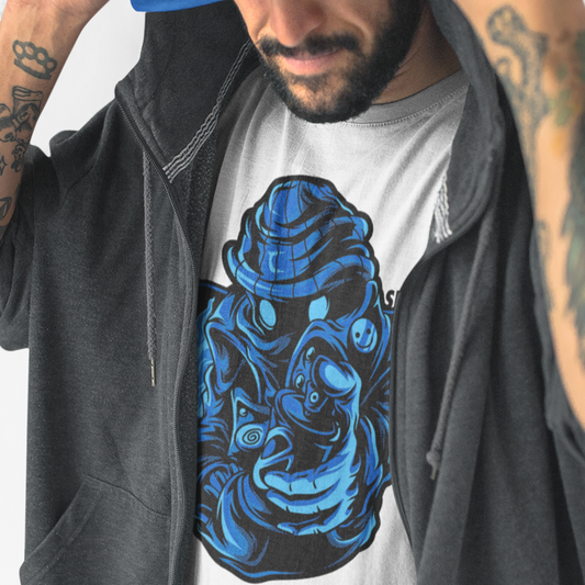 Spray Can - BLUE - Men's Tee - SINISTER KINGS