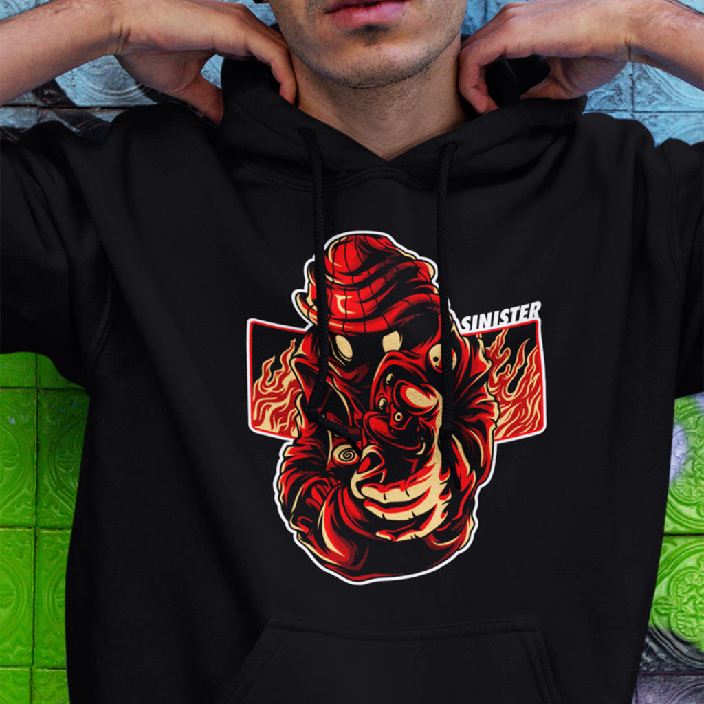 Spray Can Red - Hoodie - SINISTER KINGS