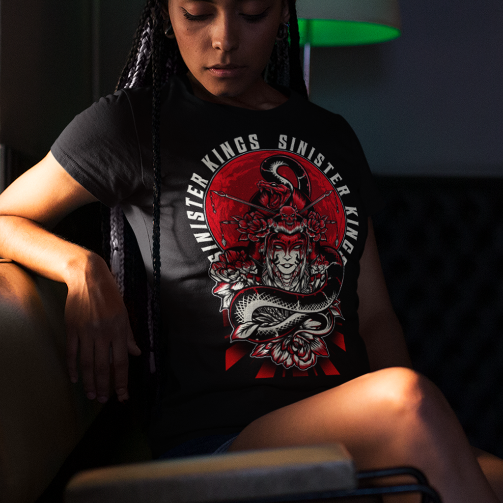 Geisha & The Serpent - Women's Tee - SINISTER KINGS