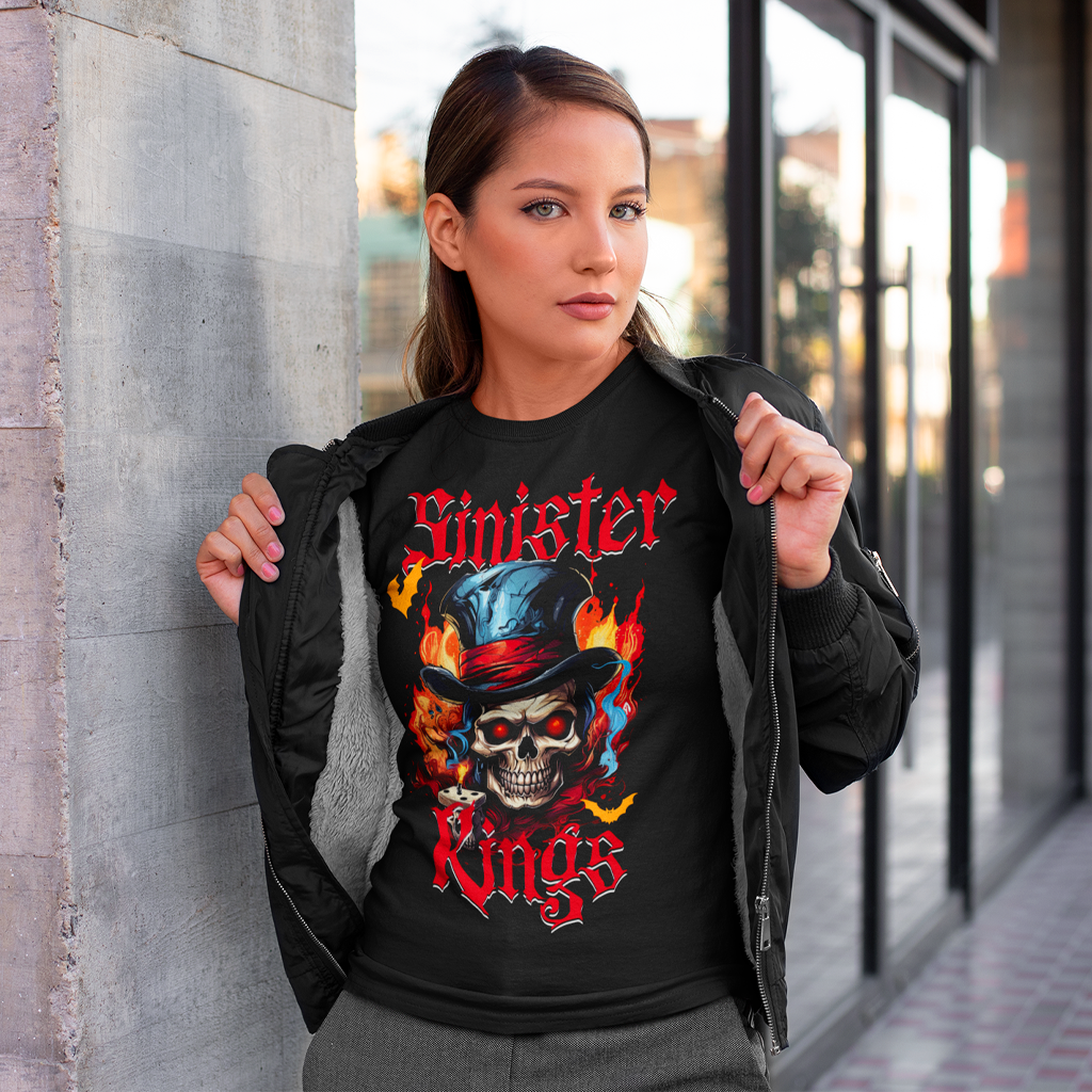 Sinister Top Hat Skull - Women's Tee