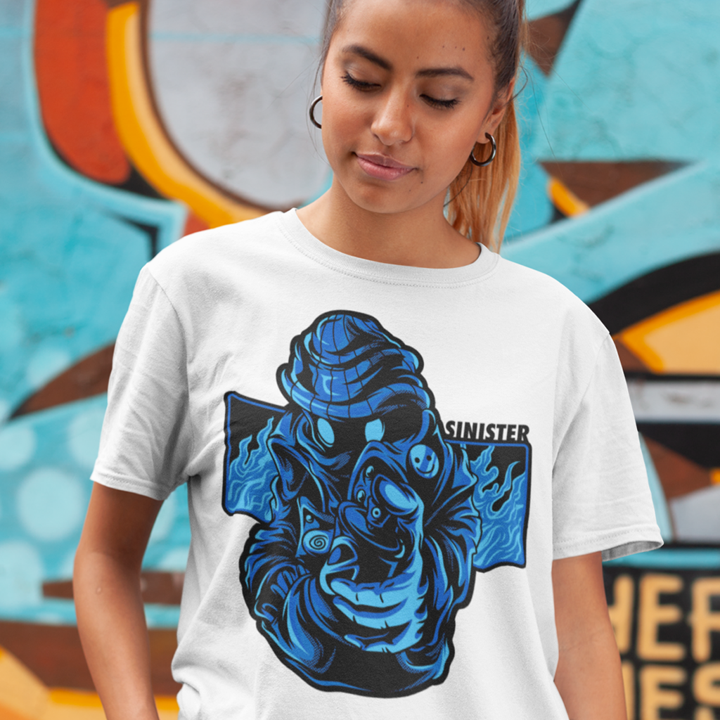 Spray Can Blue - Women's Tee - SINISTER KINGS